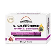 Balsam Jerozolimski na gardło z prawoślazem 32 pastylki do ssania PRODUKTY BONIFRATERSKIE