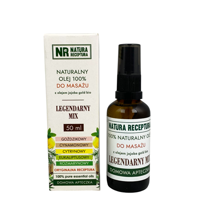 Olej do masażu legendarny mix z olejem jojoba 50ml NATURA RECEPTURA