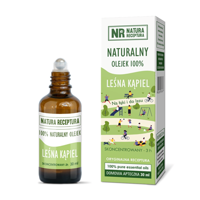 Olejek naturalny Leśna kąpiel 30ml pipeta + aplikator w kulce NATURA RECEPTURA