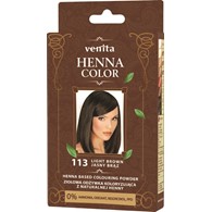 VENITA henna proszek nr 113 jasny brąz 25g - ziołowa odżywka koloryzująca