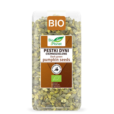 BIO PLANET Pestki dyni ciemnozielone BIO 350g (Uprawiane w Europie)
