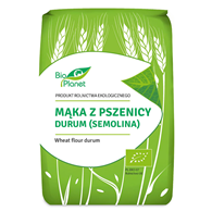 BIO PLANET Mąka z pszenicy durum (semolina) BIO 1kg