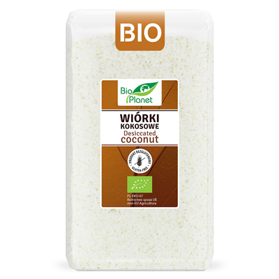 BIO PLANET Wiórki kokosowe bezglutenowe BIO 500g