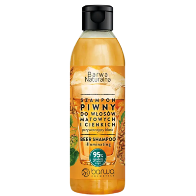 Szampon piwny do włosów matowych i cienkich 300ml BARWA NATURALNA