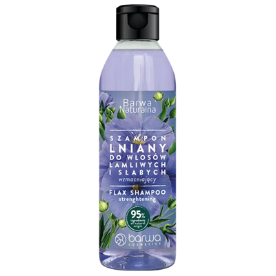 Szampon lniany do włosów łamliwych i słabych 300ml BARWA NATURALNA
