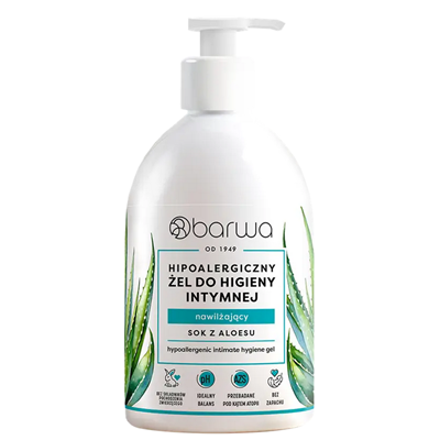 Hipoalergiczny żel do higieny intymnej aloes 500ml BARWA