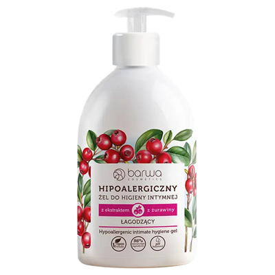 Hipoalergiczny żel do higieny intymnej żurawina 500ml BARWA