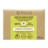 Mydło tradycyjne polskie szare z ekstraktem z mniszka lekarskiego w kostce 100g BARWA