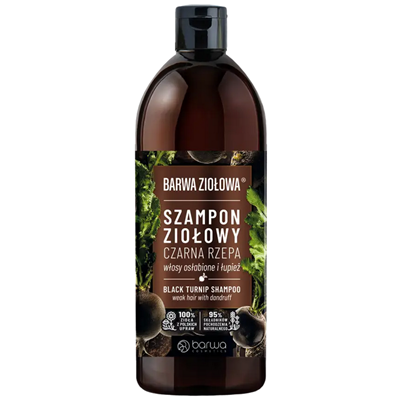 Szampon czarna rzepa do włosów osłabionych i z łupieżem 480ml BARWA ZIOŁOWA