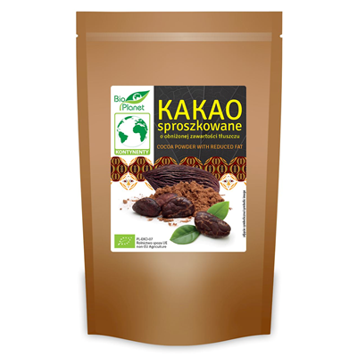 BIO PLANET Kakao sproszkowane o obniżonej zawartości tłuszczu BIO 200g