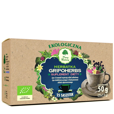 Herbatka Gripoherbs fix BIO 25*2g DARY NATURY
