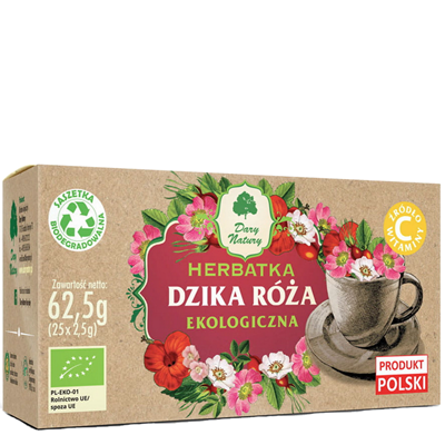 Herbatka Dzika Róża fix BIO 25*2,5g DARY NATURY