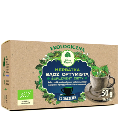Herbatka Bądź optymistą fix BIO 25*2g DARY NATURY
