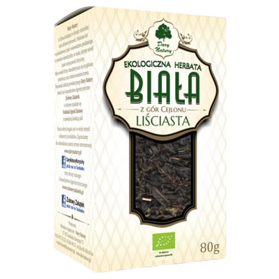 Herbata Biała cejlońska liściasta BIO 80g DARY NATURY
