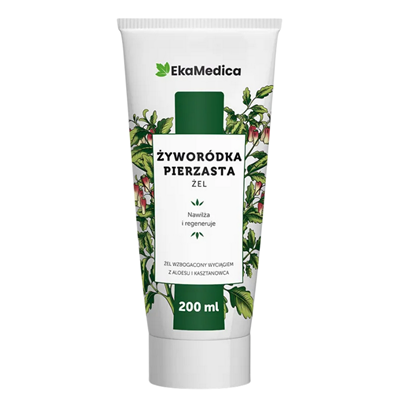 EkaMedica Żyworódka pierzasta żel z aloesem i kasztanowcem 200ml