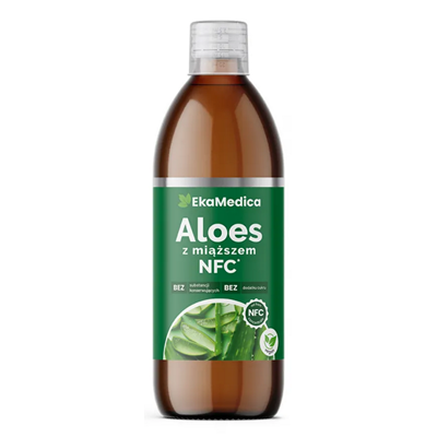 EkaMedica Aloes z miąższem 99,8% 0,5l