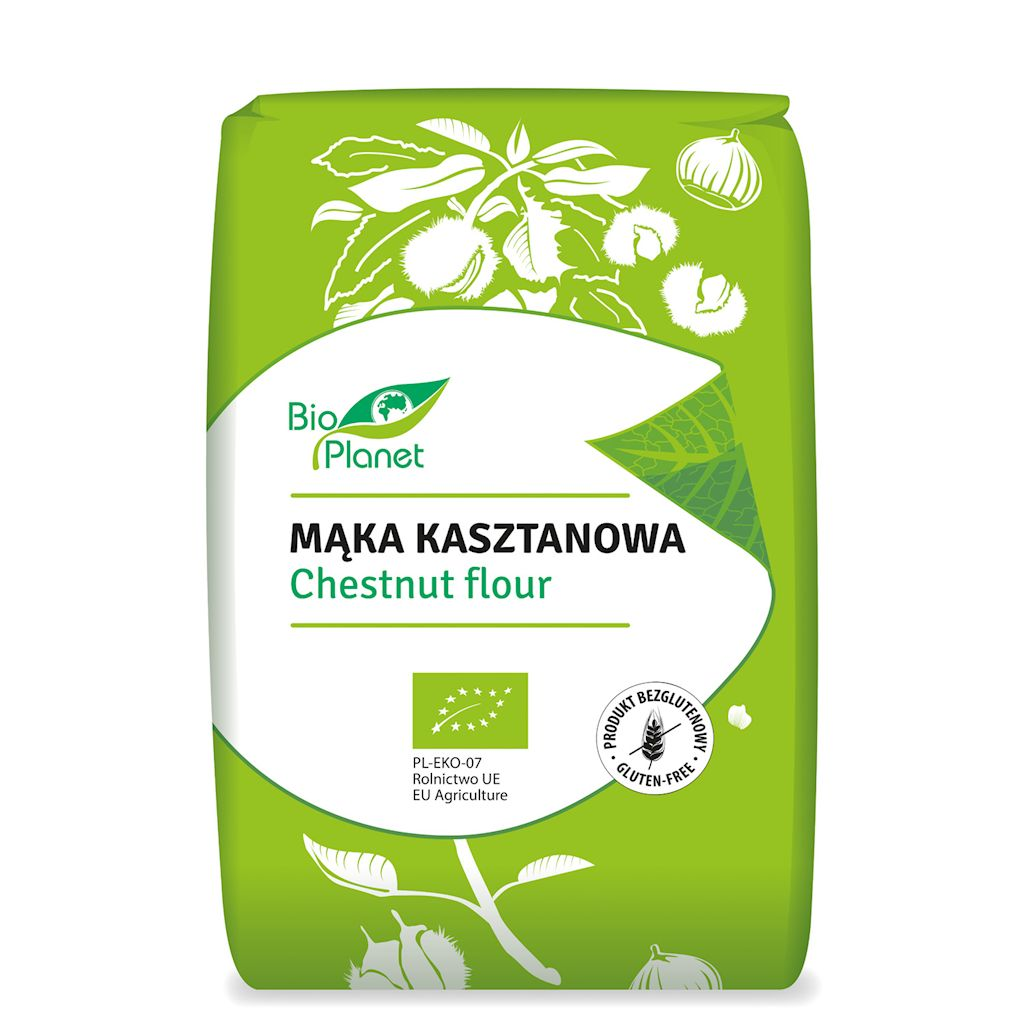 BIOPLANET Mąka kasztanowa bezglutenowa BIO 400g