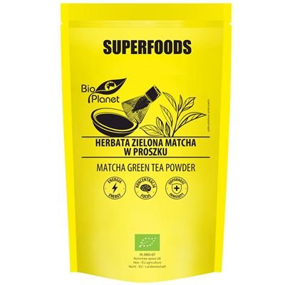 SUPERFOODS Herbata zielona Matcha w proszku BIO 100g BIO PLANET