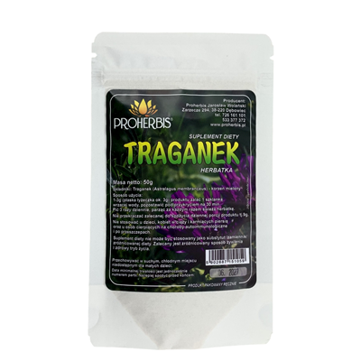 PROHERBIS Traganek - Astragalus - korzeń mielony 50g