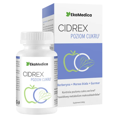 EkaMedica CIDREX poziom cukru 60 kaps.