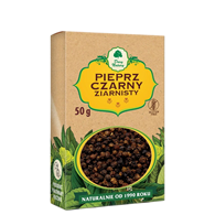 Pieprz czarny ziarnisty 50g DARY NATURY