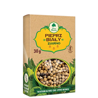 Pieprz biały ziarnisty 30g DARY NATURY