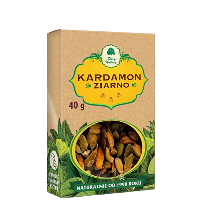 Kardamon ziarno cały 40g DARY NATURY