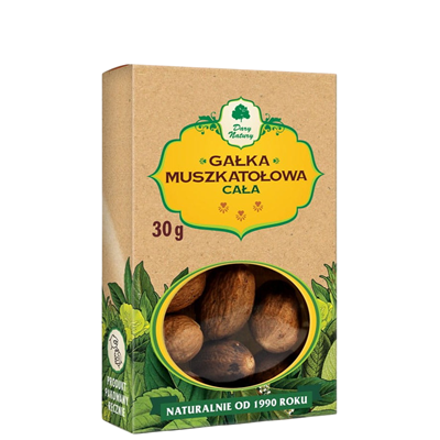 Gałka muszkatołowa cała 30g DARY NATURY