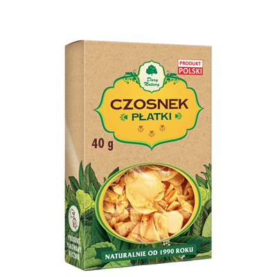 Czosnek płatki 40g DARY NATURY