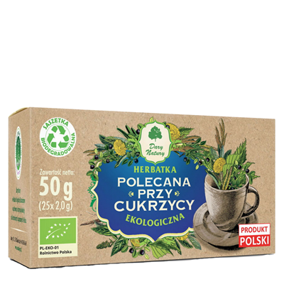 Herbatka Cukrzyca fix BIO 25*2g DARY NATURY