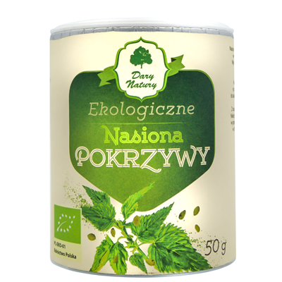 Nasiona pokrzywy BIO 50g DARY NATURY