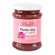 Płatki róży w cukrze 320g POLSKA RÓŻA
