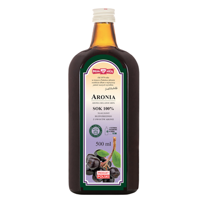 ARONIA sok 100% 500ml bez cukru POLSKA RÓŻA