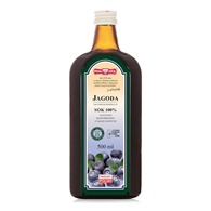 JAGODA sok 100% 500ml bez cukru POLSKA RÓŻA