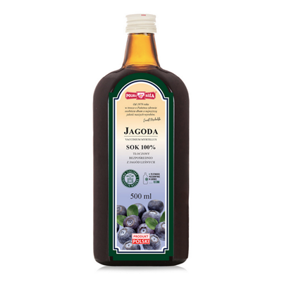 JAGODA sok 100% 500ml bez cukru POLSKA RÓŻA