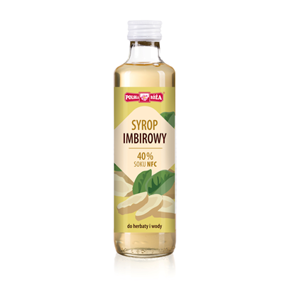 Syrop imbirowy 40% soku 250ml POLSKA RÓŻA