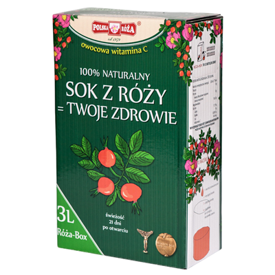 RÓŻA BOX Witamina C 100% owocowa 3 L POLSKA RÓŻA
