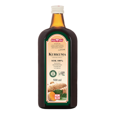 KURKUMA sok 100% 500ml bez cukru POLSKA RÓŻA