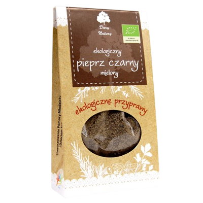Pieprz czarny mielony BIO 50g DARY NATURY