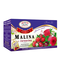 Herbatka malina + żurawina 20*2g MALWA