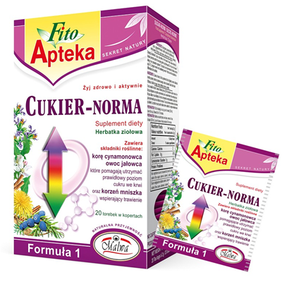 F1 Cukier-norma herbatka 20*2g MALWA