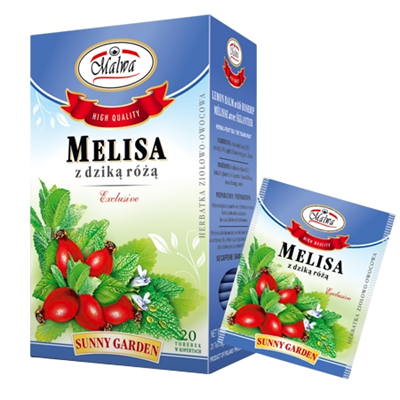 Melisa z dziką różą 20*1,5g MALWA