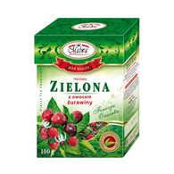 Herbata zielona z żurawiną 100g MALWA