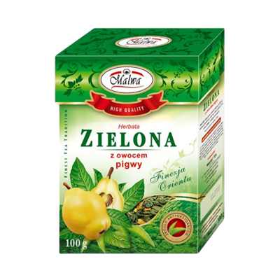 Herbata zielona z owocem pigwy 100g MALWA