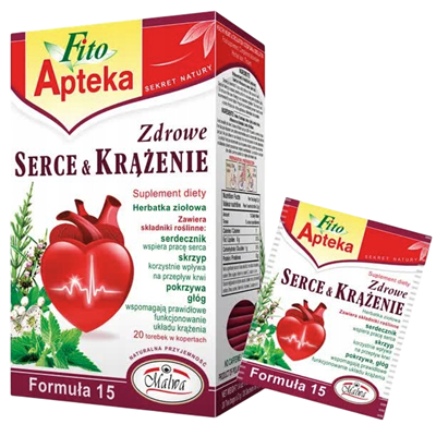 F15 Zdrowe Serce & krążenie herbatka 20*2g MALWA