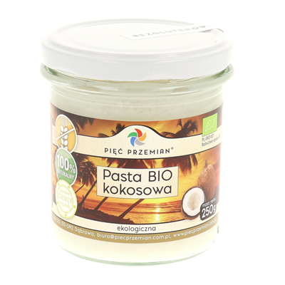 PIĘĆ PRZEMIAN Pasta kokosowa BIO 250g