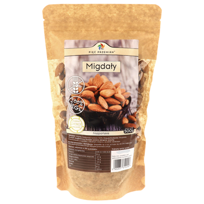 PIĘĆ PRZEMIAN Migdały 500g