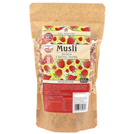 PIĘĆ PRZEMIAN Musli owsiane malina z morwą bezglutenowe 500g