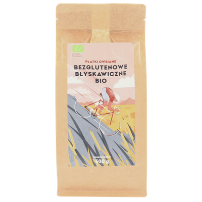 PIĘĆ PRZEMIAN Płatki owsiane bezglutenowe błyskawiczne BIO 500g