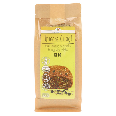 PIĘĆ PRZEMIAN Mieszanka do wypieku chleba KETO bezglutenowa 500g
